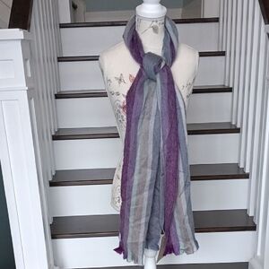 Pokoloko Alpaca Purple & Gray Scarf / Wrap🍀